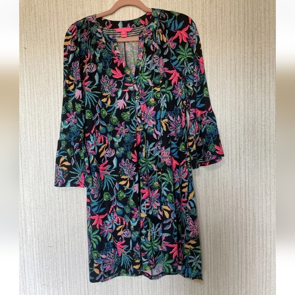 Lilly Pulitzer Dresses & Skirts - Lilly Pulitzer Size Medium Norris Dress Onyx Paradise Glow